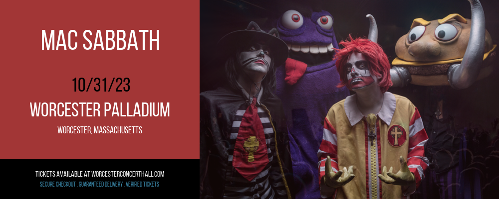 Mac Sabbath at Worcester Palladium